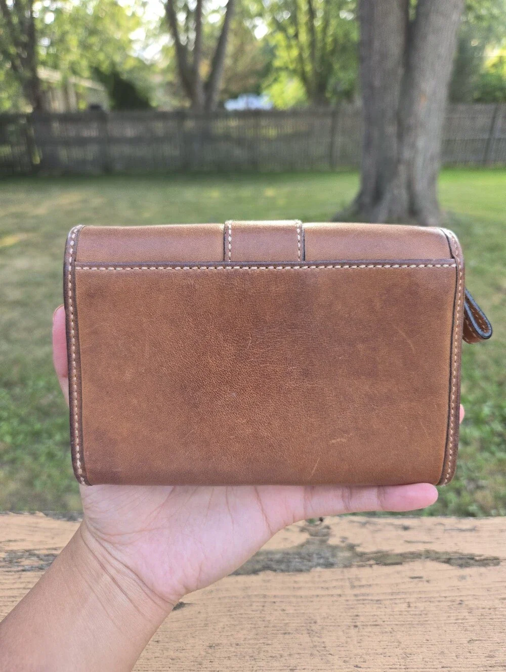 Coach Tan Brown Leather Wallet
